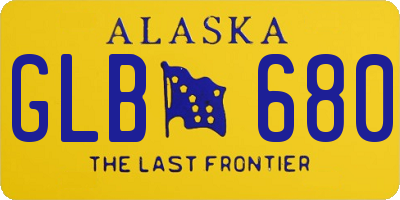 AK license plate GLB680