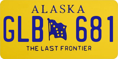 AK license plate GLB681