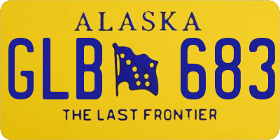 AK license plate GLB683