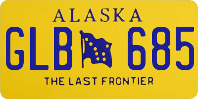 AK license plate GLB685