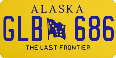 AK license plate GLB686