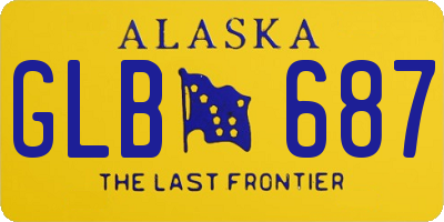 AK license plate GLB687