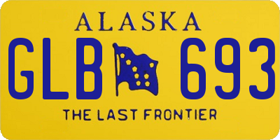 AK license plate GLB693