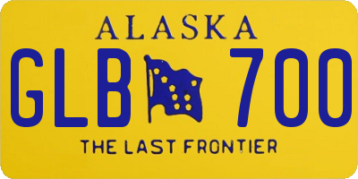 AK license plate GLB700