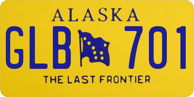 AK license plate GLB701