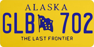 AK license plate GLB702