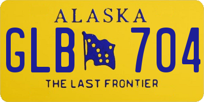 AK license plate GLB704