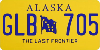 AK license plate GLB705