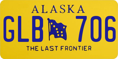 AK license plate GLB706