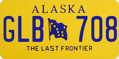 AK license plate GLB708