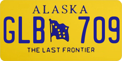 AK license plate GLB709