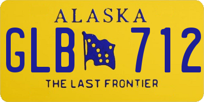 AK license plate GLB712