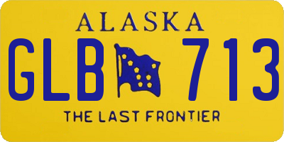 AK license plate GLB713