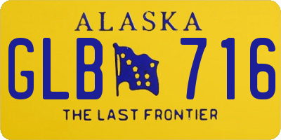 AK license plate GLB716