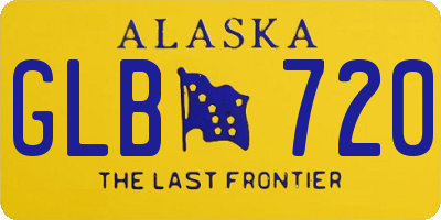 AK license plate GLB720