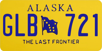 AK license plate GLB721