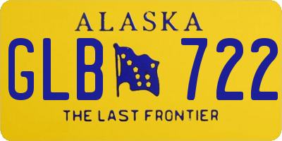 AK license plate GLB722