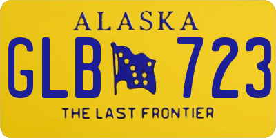 AK license plate GLB723