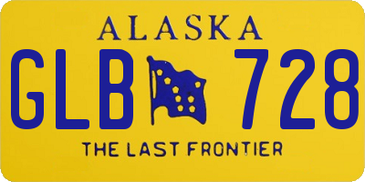 AK license plate GLB728