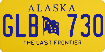 AK license plate GLB730