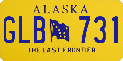 AK license plate GLB731