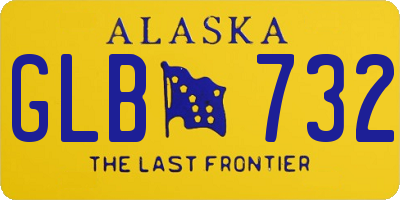 AK license plate GLB732