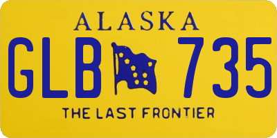 AK license plate GLB735