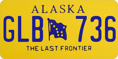 AK license plate GLB736