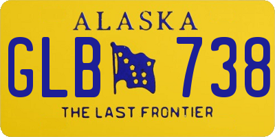 AK license plate GLB738