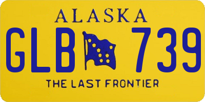 AK license plate GLB739