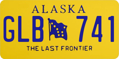 AK license plate GLB741