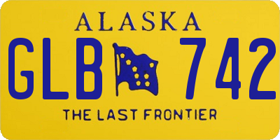 AK license plate GLB742