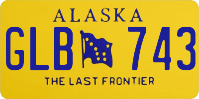 AK license plate GLB743