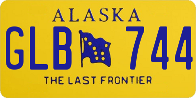 AK license plate GLB744