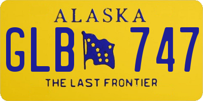 AK license plate GLB747