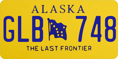 AK license plate GLB748