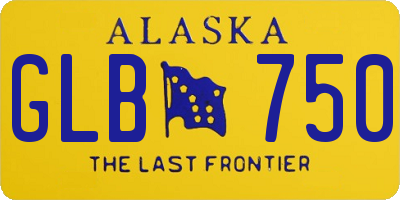 AK license plate GLB750