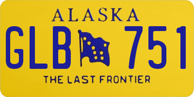 AK license plate GLB751