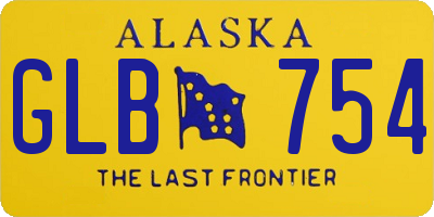 AK license plate GLB754