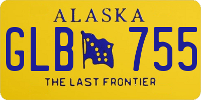 AK license plate GLB755