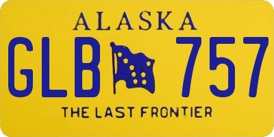 AK license plate GLB757