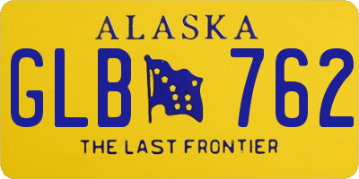 AK license plate GLB762