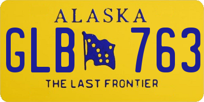 AK license plate GLB763