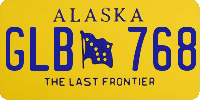 AK license plate GLB768