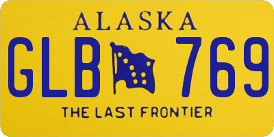 AK license plate GLB769