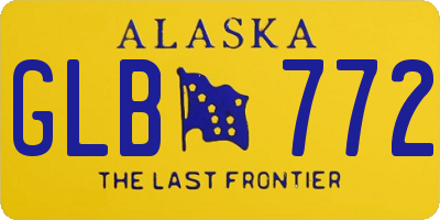 AK license plate GLB772