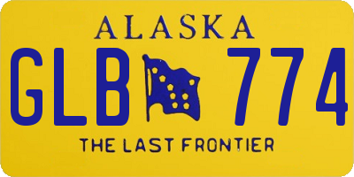 AK license plate GLB774