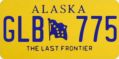 AK license plate GLB775