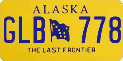 AK license plate GLB778