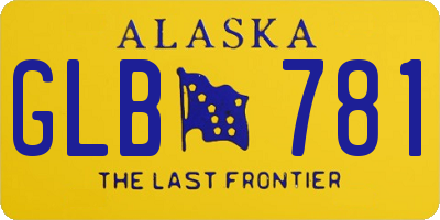 AK license plate GLB781